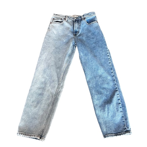 Abercrombie & Fitch Denim - Abercrombie & Fitch‎ Mom Jeans High Rise Size 4 Regular 27 Two Tone Denim
